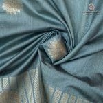 Fancy Tussar Sarees - Greenish Grey SASMS36398 - Image 2