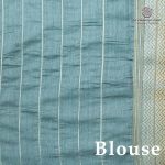Fancy Tussar Sarees - Greenish Grey SASMS36398 - Image 3