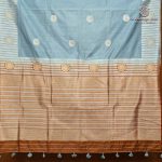 Fancy Tussar Sarees - Greenish Grey SASMS36398 - Image 4