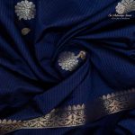 Fancy Tussar Sarees - Dark Navy Blue SASMS36412 - Image 2