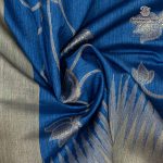 Fancy Munga Tussar Sarees - Blue SASMS36421 - Image 2