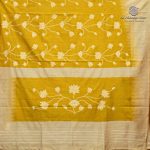 Fancy Munga Tussar Sarees - Dirty Yellow SASMS36422 - Image 4
