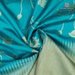 Fancy Munga Tussar Sarees - Light Blue SASMS36423 - Image 2