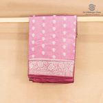 Pure Tussar Silk - Light Onion Pink SASMT0036435