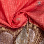 Fancy Satin Sarees - Coral Red SASFS36439 - Image 2