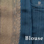 Fancy Raw Silk Saree - Greyish Blue SASFS36452 - Image 3