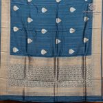 Fancy Raw Silk Saree - Greyish Blue SASFS36452 - Image 4