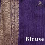 Fancy Raw Silk Saree - Violet SASFS36453 - Image 3