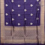 Fancy Raw Silk Saree - Violet SASFS36453 - Image 4
