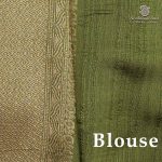 Fancy Raw Silk Saree - Dark Moss Green SASFS36455 - Image 3