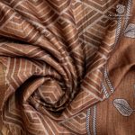 Fancy Tussar Sarees - Otter Brown SASFS36456 - Image 2