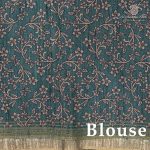 Fancy Tussar Sarees - Cadet Blue SASFS36458 - Image 3