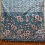 Fancy Tussar Sarees - Cadet Blue SASFS36458 - Image 4