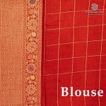 Fancy Satin Sarees - Coral Orange SASFS36472 - Image 3