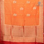 Fancy Satin Sarees - Coral Orange SASFS36472 - Image 4