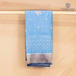 Fancy Satin Sarees - Steel Blue SASFS36473