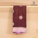 Fancy Satin Sarees - Very Dark Brown SASFS36475
