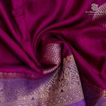 Fancy Satin Sarees - Dark Majenta SASFS36476 - Image 2