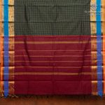 Chettinad Cotton Sarees - Dark Green SASC36485 - Image 3