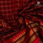 Chettinad Cotton Sarees - Medium Maroon SASC36492 - Image 2