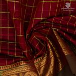 Chettinad Cotton Sarees - Maroon SASC36496 - Image 2