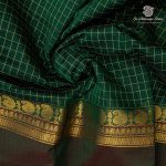 Chettinad Cotton Sarees - Dark Green SASC36498 - Image 2