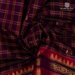Chettinad Cotton Sarees - Dark Majenta SASC36502 - Image 2