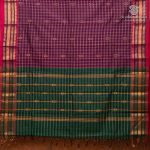 Chettinad Cotton Sarees - Dark Majenta SASC36502 - Image 3