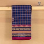 Chettinad Cotton Sarees - Dark Navy Blue SASC36503