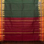Chettinad Cotton Sarees - Dark Green SASC36505 - Image 2