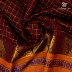 Chettinad Cotton Sarees - Dark Brown SASC36506 - Image 2
