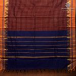 Chettinad Cotton Sarees - Dark Brown SASC36506 - Image 3