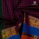 Chettinad Cotton Sarees - Dark Majenta SASC36510 - Image 2