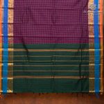Chettinad Cotton Sarees - Dark Majenta SASC36510 - Image 3