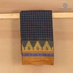 Chettinad Cotton Sarees - Dark Peacock Blue SASC36512