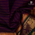Chettinad Cotton Sarees - Dark Purple SASC36513 - Image 2