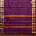Chettinad Cotton Sarees - Dark Purple SASC36513 - Image 3