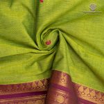 Chettinad Cotton Sarees - Parrot Green SASC36527 - Image 2