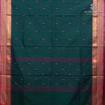 Chettinad Cotton Sarees - Dark Green SASC36530 - Image 3