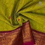 Chettinad Cotton Sarees - Lime Green SASC36536 - Image 2