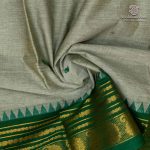Chettinad Cotton Sarees - Greenish Grey SASC36538 - Image 2