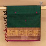 Chettinad Cotton Sarees - Dark Green SASC36540