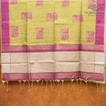 Fancy Tussar Sarees - Yellowish Green SASFS36550 - Image 4