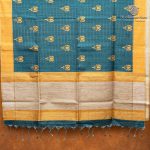 Fancy Tussar Sarees -  Teal SASFS36553 - Image 4
