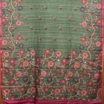 Fancy Tussar Sarees - Dark Green SASFS36576 - Image 4