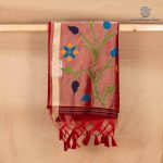 Jamdani Sarees - Dark Red SASFS36586