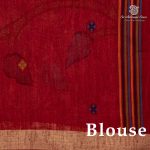 Jamdani Sarees - Dark Red SASFS36586 - Image 3