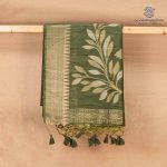 Jamdani Sarees - Army green SASFS36591