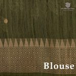 Jamdani Sarees - Army green SASFS36591 - Image 3