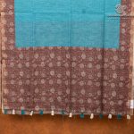 Fancy Linen Sarees - Light Blue SASFS36657 - Image 4